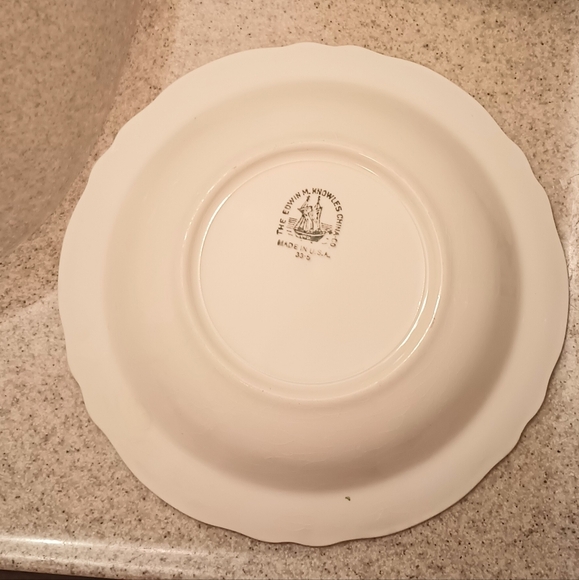 2 Vtg Soup Bowls The Edwin M. Knowles China Co. + FREE GIFT - Picture 2 of 9